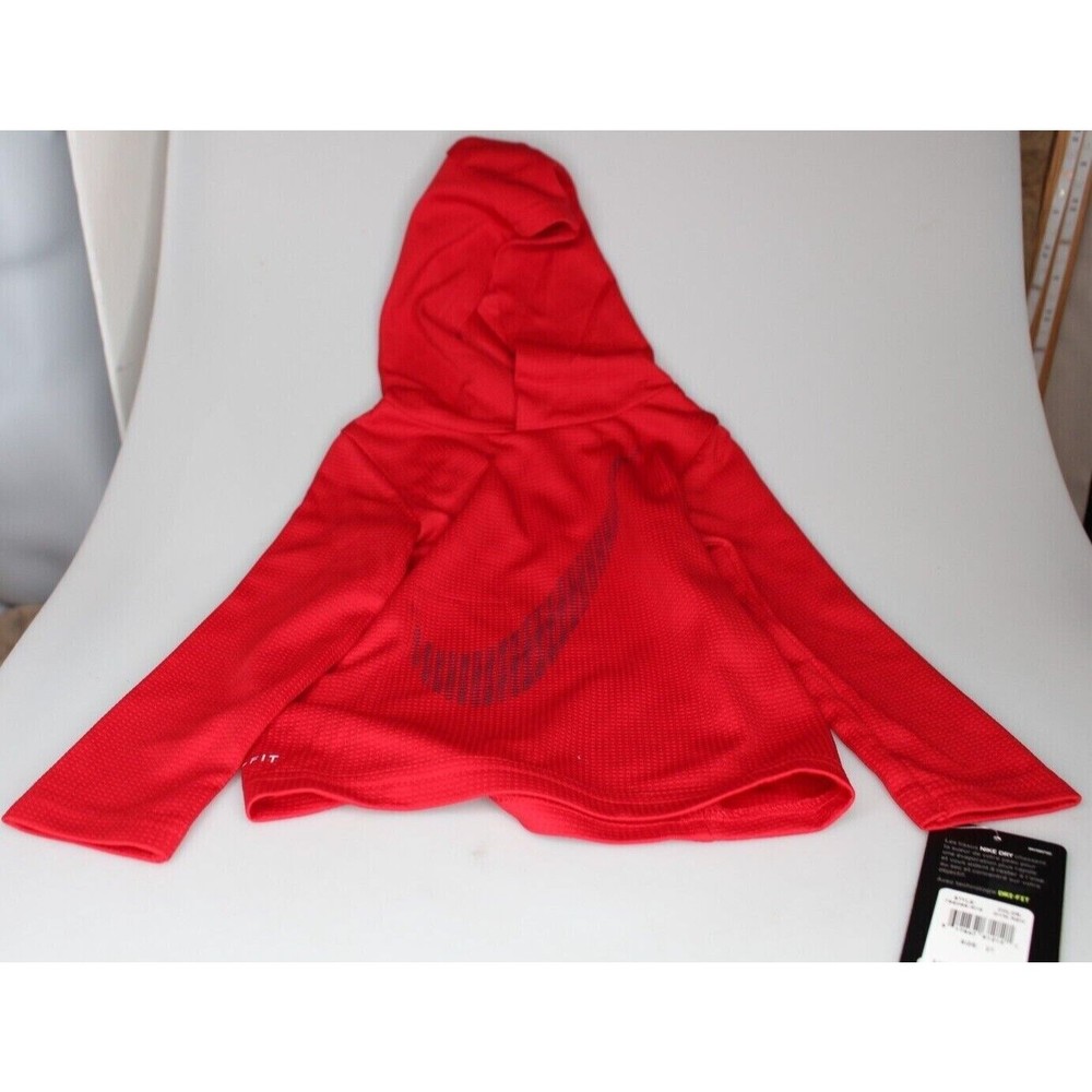 Nike Little Boys Dri-Fit Pullover Hoodie Red sz 2T
